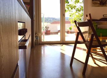 Infissi in legno alluminio casa privata